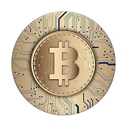 Grip Bitcoin - Golden Blockchain High Tech Phone Grip