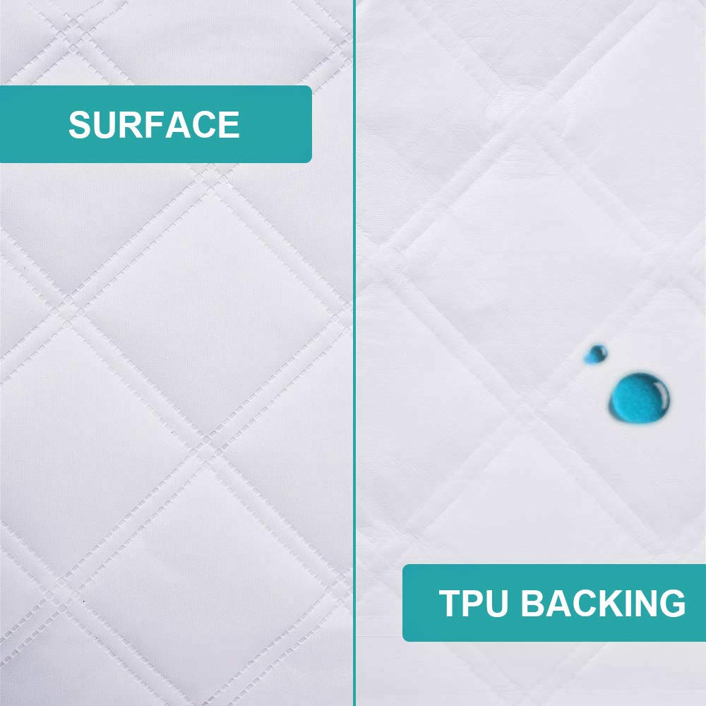 Waterproof Fitted Crib Mattress Pad and Toddler Crib Mattress Protective Baby Crib Mattress Cover Sheets Protector Bedding Sets Breathable & Hypoallergenic for Boys and Girls : Baby