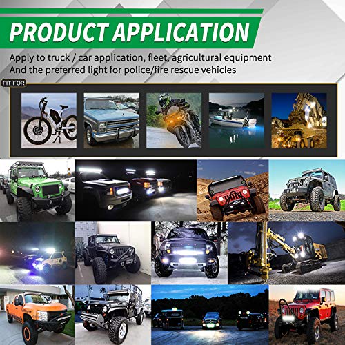 CO LIGHT 2019 LED Driving Lights 4inch 48W Flood Beam LED Work Light Fog Lights Pod Lights for Motor ATV Truck Boat Jeep Tractor Forklift 3 Years Warranty, 914Z-Flood-2pcs
