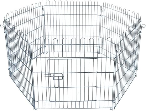 Elightry Parc Enclos Metal Pliable Cloture De Jardin Pour Chiot Chat Lapin Chaton Poule Rongeurs Et Petits Animaux Domestique Amazon Fr Animalerie