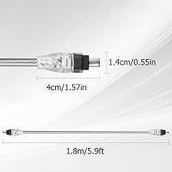 YAODHAOD FireWire 400 Cable IEEE 1394 Firewire 4