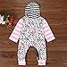Sagton Infant Baby Boys Girls leopard print Cotton Romper Jumpsuit Bodysuit Clothes
