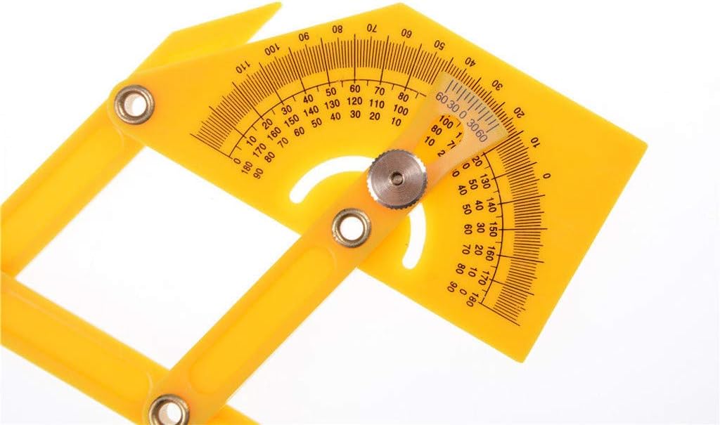 Ecurson Plastic Angle Measuring Ruler,0180 Degrees Miter Corner Angle