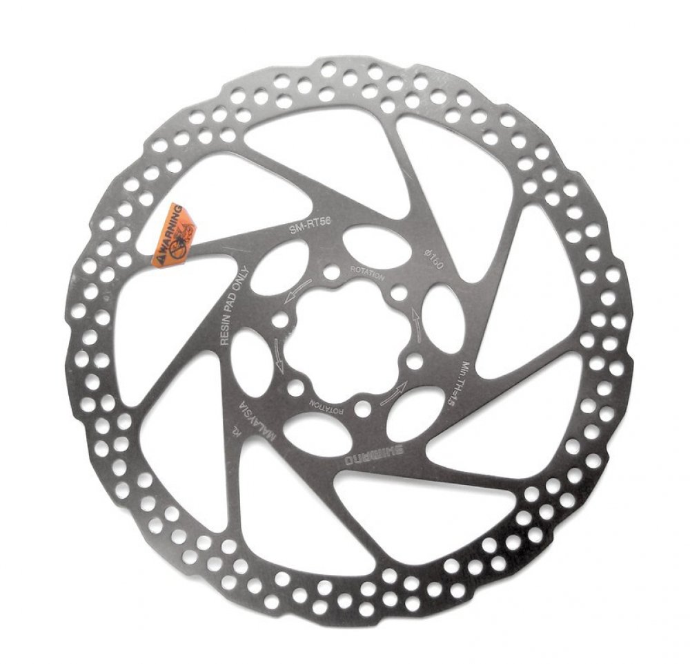 Disque de frein shimano sM-rT 56 s 160 mm 6 trous pour bR - 485 standard m