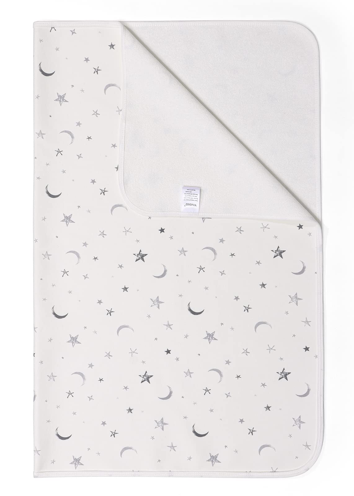 Photo 1 of YIVEKO Baby Waterproof Bed Pad Washable Mattress Pad Reusable Underpads Bed-White Star