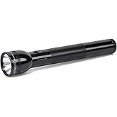 MagLite - S3D015 Maglite Heavy-Duty Incandescent 3-Cell D Flashlight in Display Box, Black