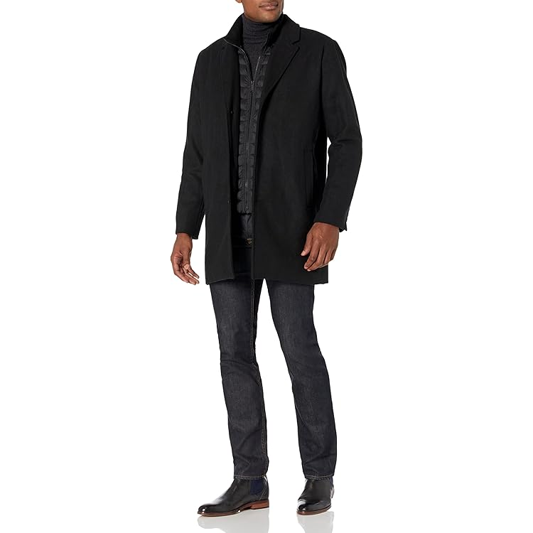 KingSize Men's Big & Tall Multi-Pocket Wool Inset Jacket - L
