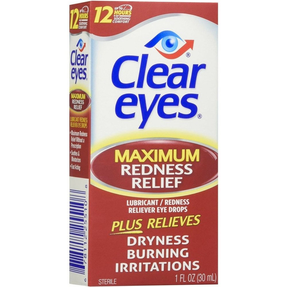 Clear Eyes Maximum Redness Relief Eye Drops 1 oz Buy Online in
