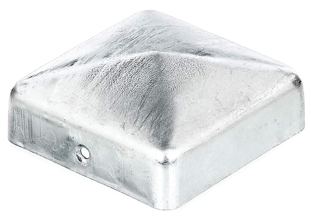 Post Cap for Wooden Posts Flat Shape 70 x 70 mm / 10 STK. Oberflaeche: feuerverzinkt