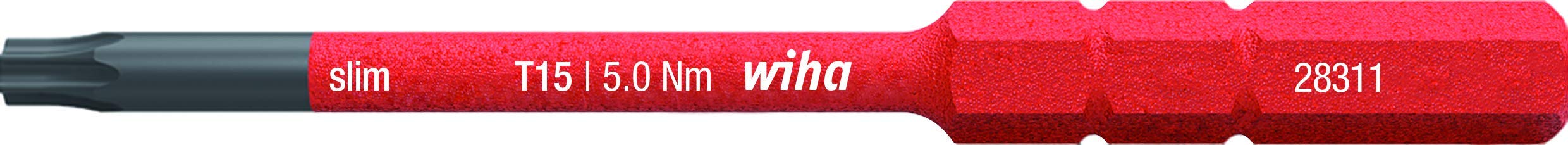 Wiha slimBit Electric T15 x 75 mm, Red, (283115015)
