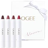 Ogee Tinted Sculpted Lip Oil, Blossom 4 Piece Gift Set | Made with 100% Organic Coconut Oil, Jojoba Oil, and Vitamin E, Best as Lip Balm, Lip Color or Lip Treatment