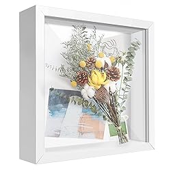 TouYinger 8x8 Shadow Box Frame Display Case with