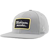Michigan Wolverines NCAA Officially Licensed Fitted Hat M15Z Brick Light Gray, Large
