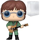 Funko John Lennon in Military Jacket Pop! Rocks Vinyl Figure (Bundled with Compatible Pop Box Protector Case)