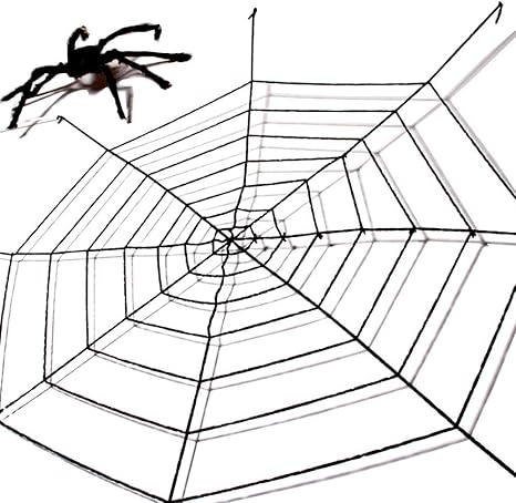 10 Feet Giant Rope Spider Web For Halloween Decoration Party Favor