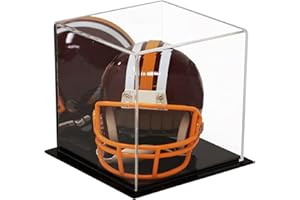 Better Display Cases Versatile Acrylic Mirrored Display Case, Cube, Dust Cover or Riser with Black Base 6" x 6" x 6" (A058-MDS)