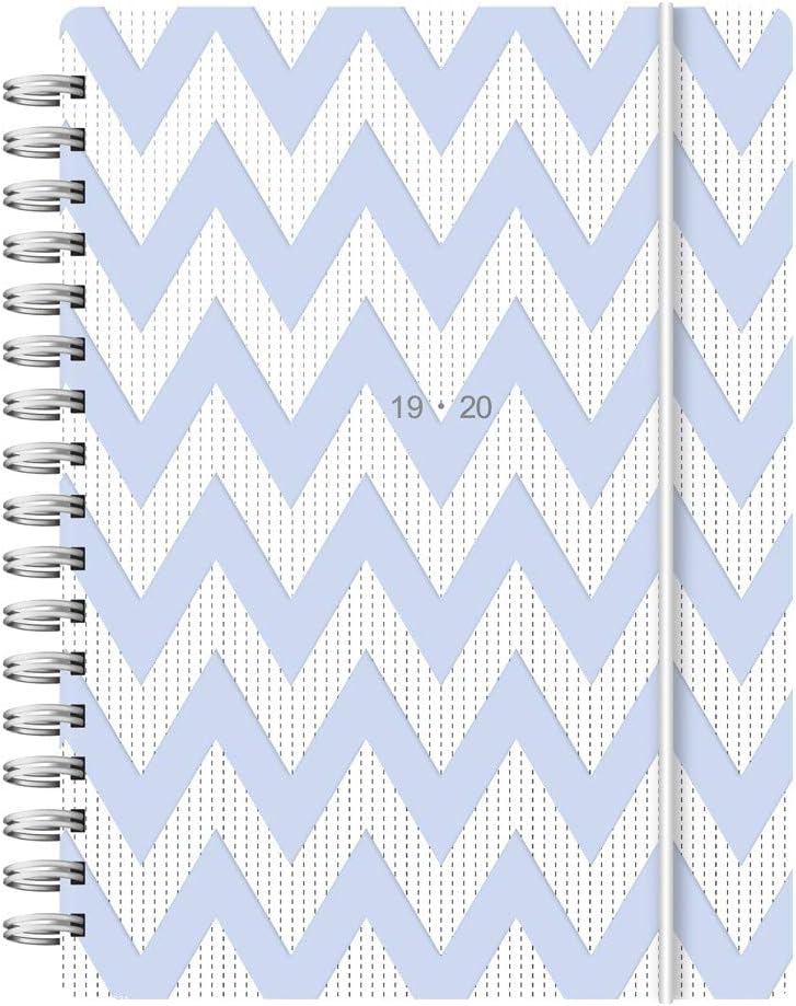Letts A6 Chevron Week to View 19/20 Academic Diary Blue,20-031113, blau
