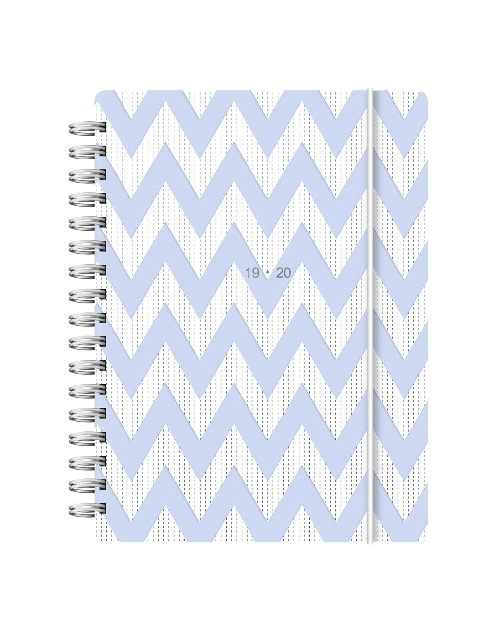 Letts A6 Chevron Week to View 19/20 Academic Diary Blue,20-031113
