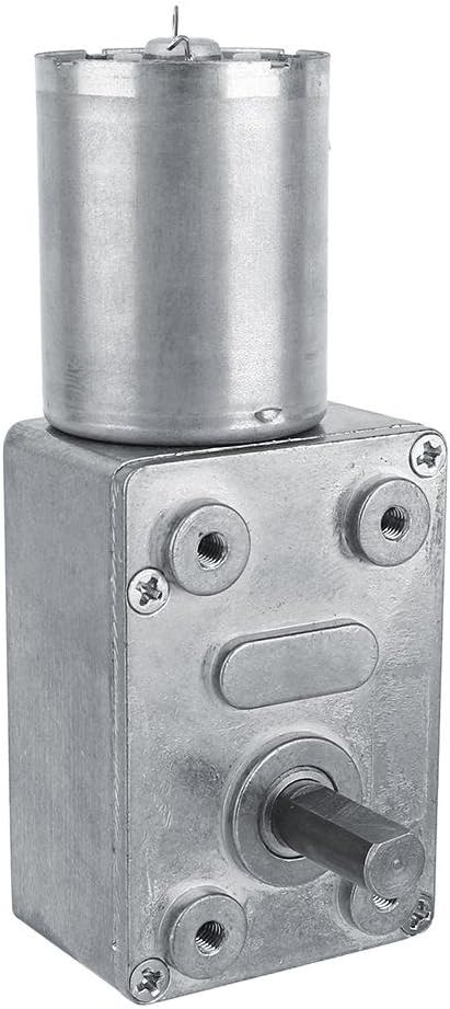 Walfront 1PC DC 12V Reversible Worm Gear Motor 40RPM High Torque Self-Locking