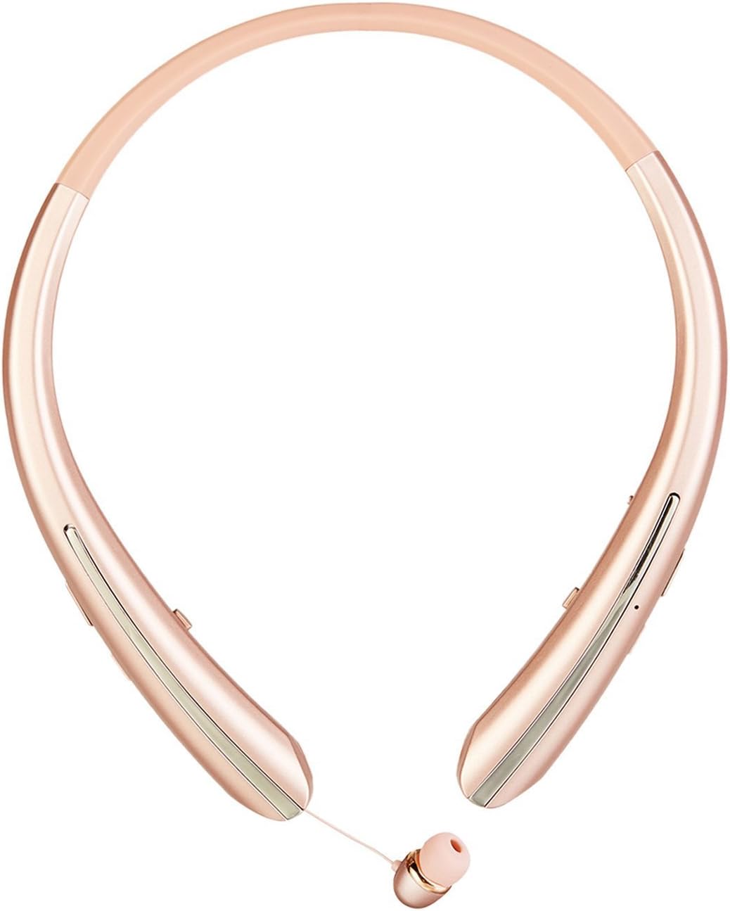 Wireless Headphones, Rodzon V4.1 Retractable Earbuds Neckband HD Stereo Wireless Headsets,Sweatproof Sport Earphones with Mic,15 Hours Playtime Compatible with Sport Gym All Bluetooth Device