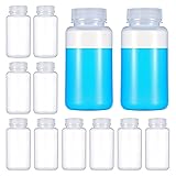 mekueeex 12 Pcs 250ml Plastic Sample Bottles