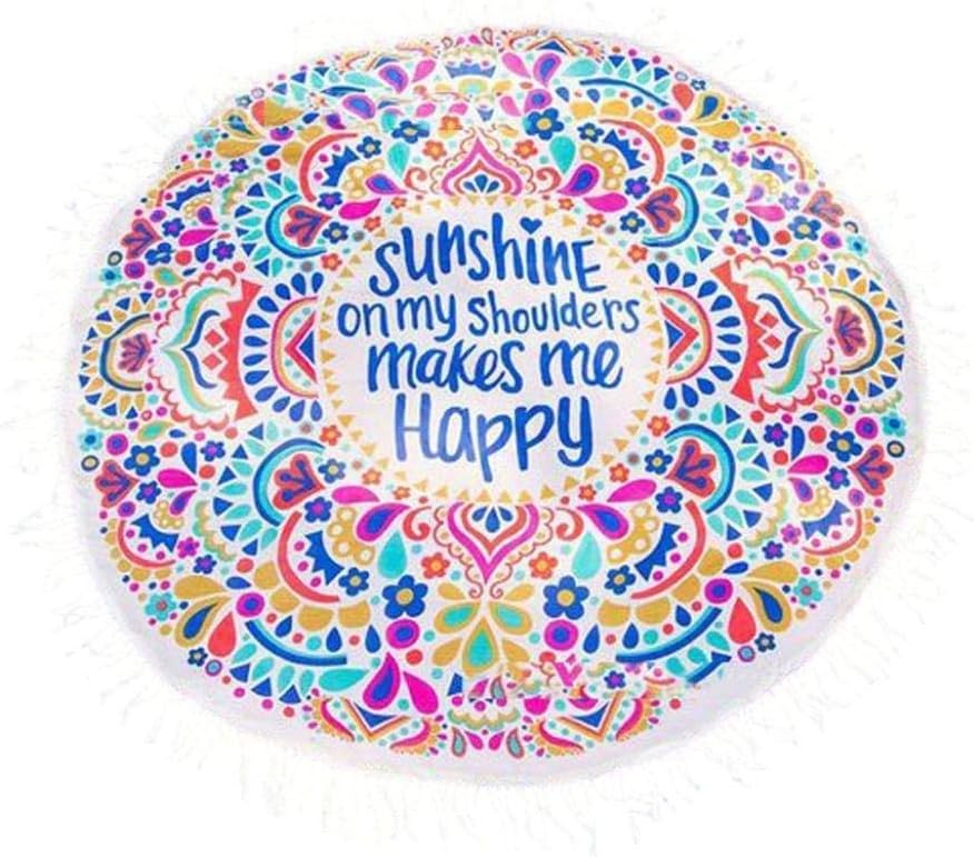 Round Beach Mat Tablecloth Beach Towel Yoga Mat English Latter Price In Uae Amazon Uae Kanbkam