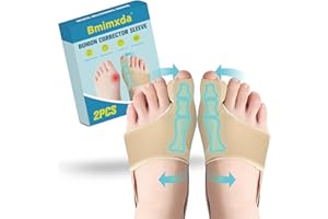 2 Pcs Bunion Corrector For Women & Men - Flexible Breathable Fabric Orthopedic Big Toe Straightener With Bunion Sleeve, Metat