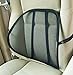 Zone Tech Set of 2 PosturePro Mesh Office Chair & Car Seat Lumbar Back Support