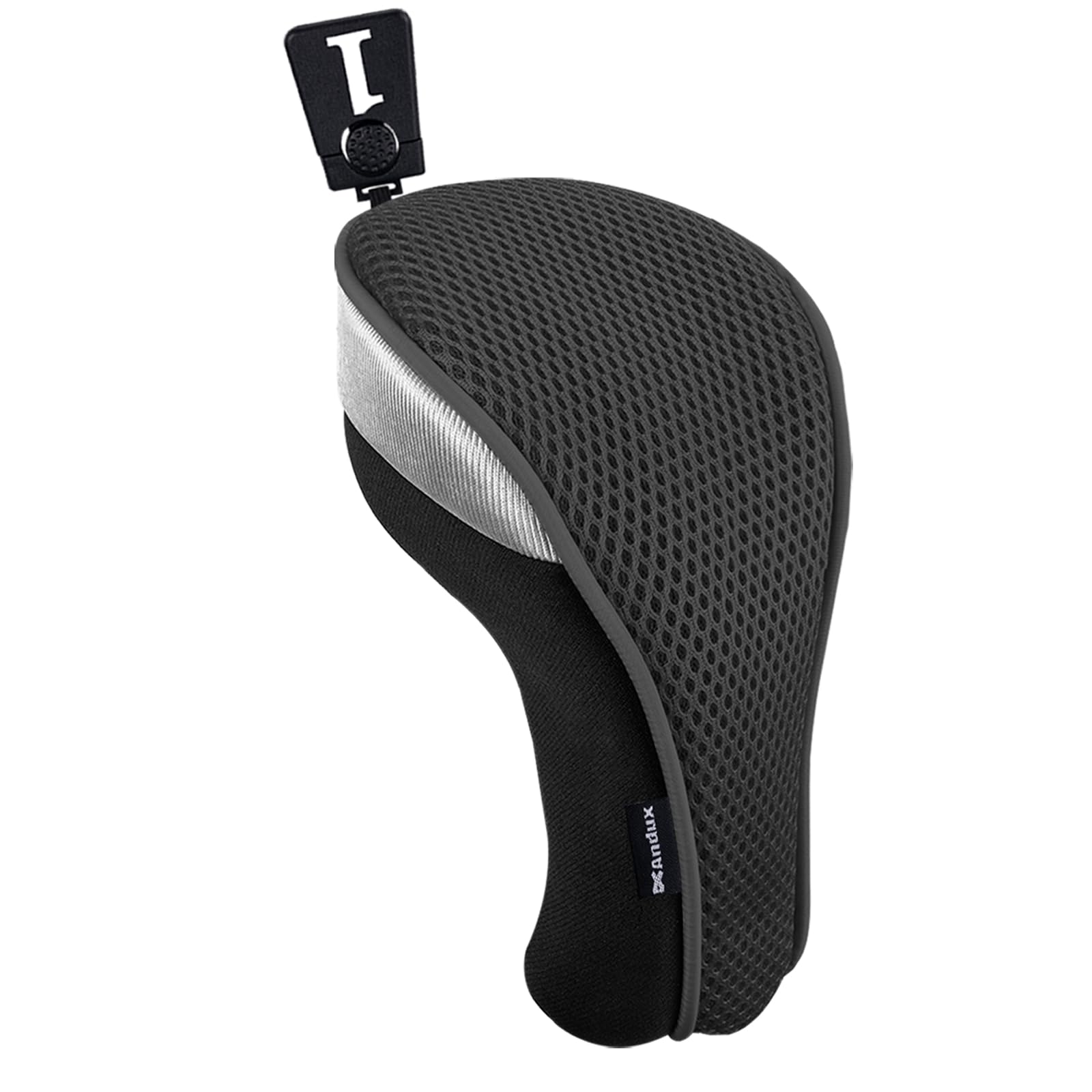 Andux Golf Club Wood Head Covers 460CC Driver Covers Black