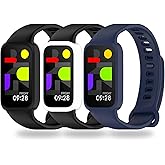 BABEJIA 3-Pack Replacement Band Compatible with Xiaomi Smart Band 9 Active, Soft Sport Strap, Adjustable Breathable Bands, Quick Release