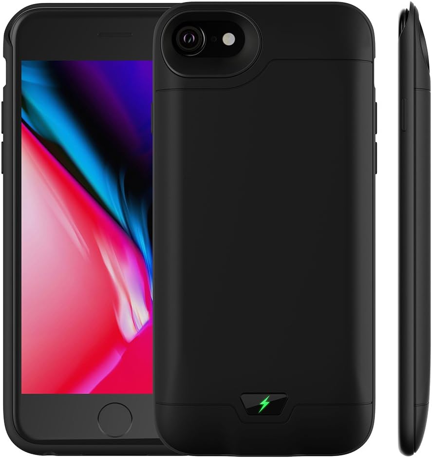 Compatible for iPhone6/6s/7/8 Charging Case,Lanyos 5000mAh Portable Power Bank Extended Rechargeable External Battery Charger Case (4.7inch) -Black