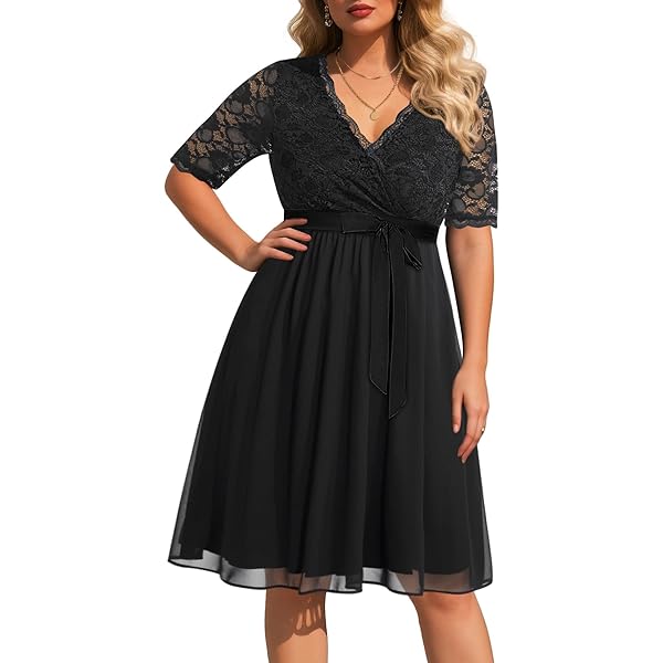 Women Halter Neck High Low Cocktail Skater Dress Vintage Floral Lace Chiffon Bridesmaid Dress Hi Lo Swing Party Dress Asymmetrical Formal Prom Evening Dress Backless Wedding Guest Dress Navy Blue S - Foto 9