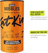 KatKin Chicken Nibbles 2 Pack 2x50g Freeze-Dried Cat Treats UK Made view 4