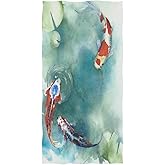 ALAZA Japanese Koi Fish in The Pond Ultra Soft Hand Towel Wash Cloths for Bath, Hotel, Gym, Spa, Beach and Exercise(16" x 30")