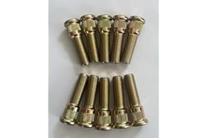 WANTONE RACING 10pcs 1/2"-20 x 2 in. UHL Length 0.61 in. Knurl Press-in Wheel Stud Lug Replacement for Dexter 3500-7000lbs Axle Trailer Hub