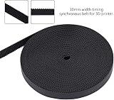ASHATA 10mm Width 2GT Rubber Timing Belt for 3D Printer - 5M Length view 3