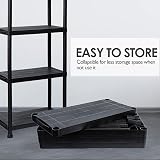 Taylor & Brown 4 Tier Heavy Duty Black Plastic Garage Storage Shelving 60cm Wide view 5