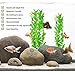 SunGrow Plastic Aquarium Plant Set, 10-inches High, Vibrant Green, Life-Like Attractive Decor, No Maintenance, Artificial Plant Hide Tubes, for Experienced and Starter Aquarists, 3-Piecesthumb 4