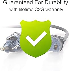 C2G 3FT Replacement AC Power Cord - Power Cable for
