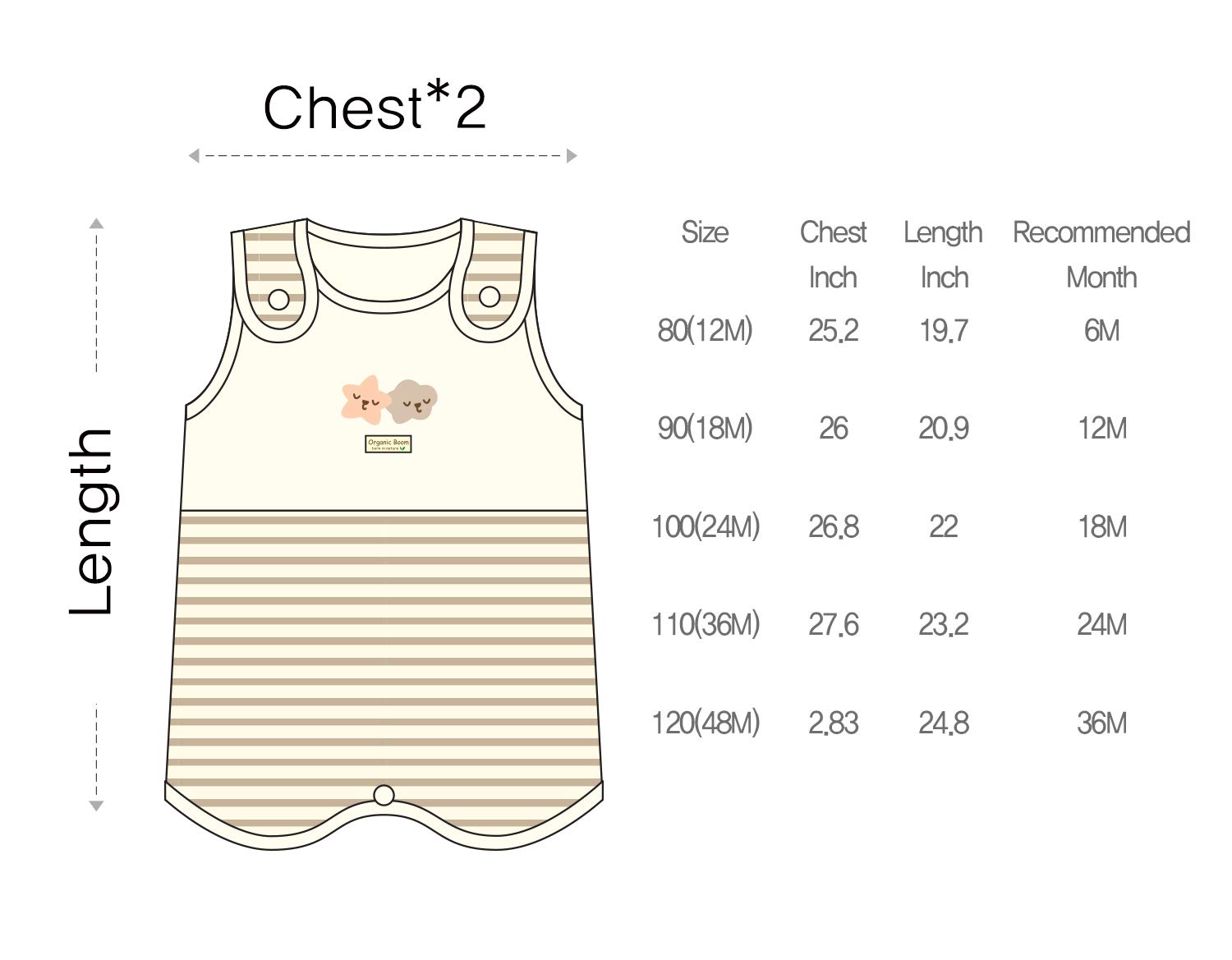 organicboom 100% Certified Organic Cotton Gomgomi Stripe Baby Sleeping Quilted Jacquard Vest Soft Wearable Blanket