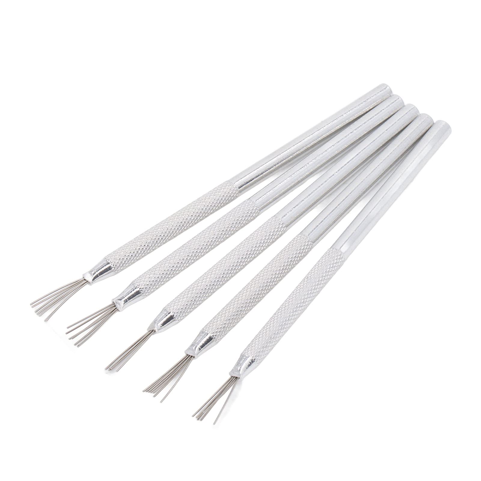 BAOFUYA 5PCS Clay Needle Tools Pottery Craft Tools Sculpture Feather Pin Feather Wire Texture Tool for Clay Sculpting Texturing Modeling Tools