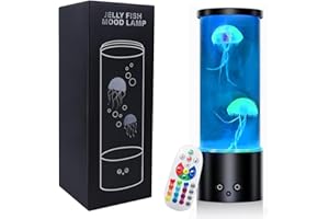 KAMMOY Upgraded Jellyfish Lamp, Electric Jellyfish Lava Lamp for Adults, Jellyfish Tank Table Lamp, Color Changing Jellyfish Aquarium, Home Decor and Room Mood Light