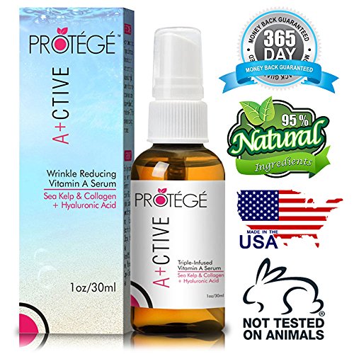 Retinol Anti-Aging Serum A+CTIVE Softens, Smoothens and Brightens Skin While Reducing Wrinkles, Fine Lines & Under-Eye... image