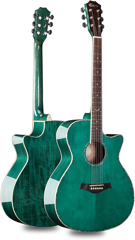 Guitarra acustica verde | Las mejores guitarras