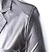 TUNEVUSE Mens Slim Fit Metallic Color Performance Suit Jackets/Night Club Blazers/Suit Vests Silver Asian XX-Large/US 40