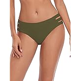 Ocean Blues Women's Strappy Bikini Bottom Full Coverage Swim Briefs