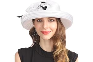 GLAKJGIY Women Derby Church Hat Tea Party Wedding Bucket Hats