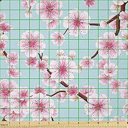 Ambesonne Cherry Blossom Fabric by The