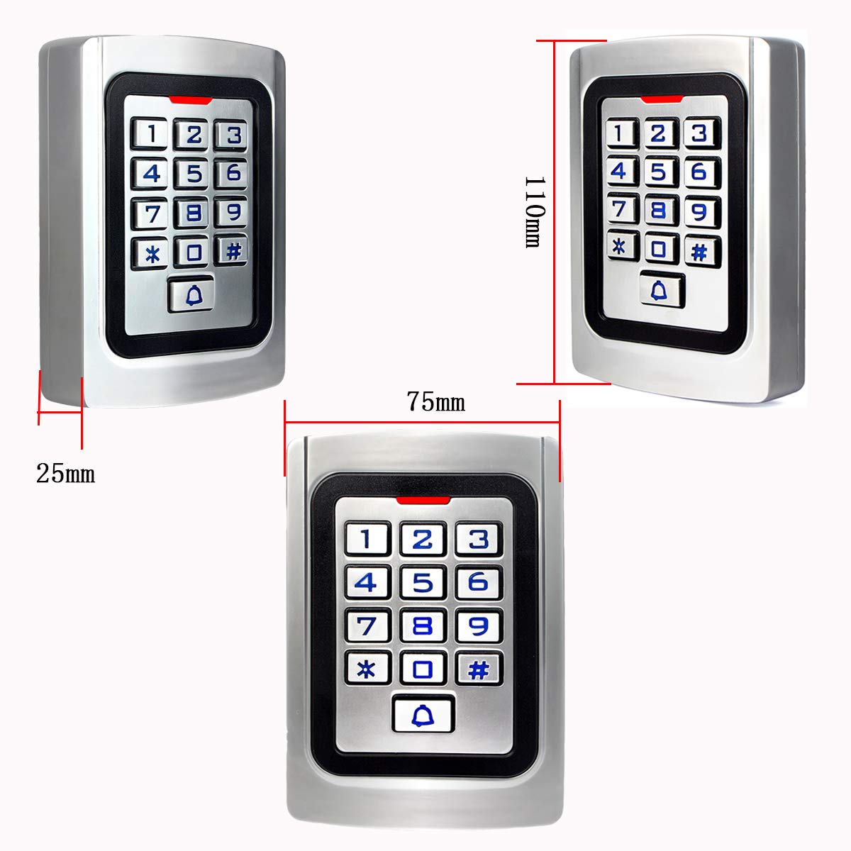Retekess T-AC04 Garage Keyless Entry Pad,Access Control Keypad,Door Keypad,Wiegand 26 PIN Code RFID Keypad,IP68 Waterproof,2000 Users