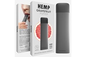 Natranal Quit Puffer for Oral Fixation Relief - Non-Addictive Puffer for Support When You Want to Quit - Soft Tip Behavioral Aid (Hemp Grapefruit - 1 Pack)